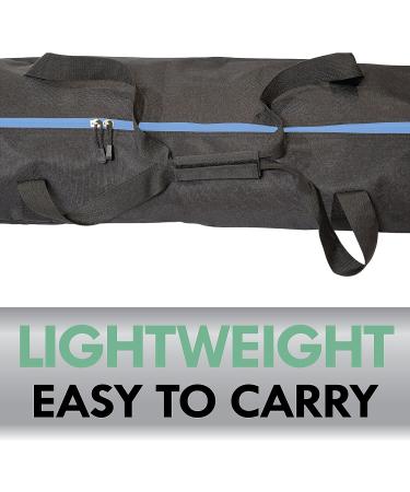 Athletico Ski Bag and Ski Boot Bag Combo - Air Travel Ski Bags - Fits Skis Up to 200cm - Black/Blue - For Men, Women, Adults, Kids - Buy Online on GoSupps.com