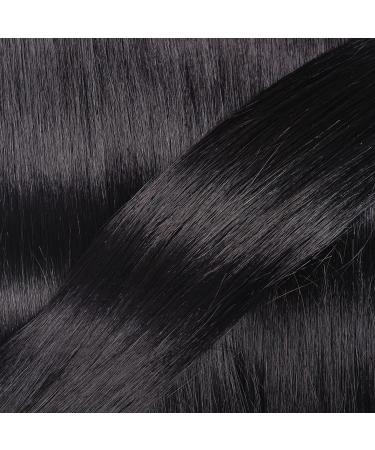 Buy Hair2Heart Real Hair Bonding Extensions - Wavy 50 Strands 1g 50cm Medium Brown & Natural Black for Stunning Styles - Buy Online on GoSupps.com