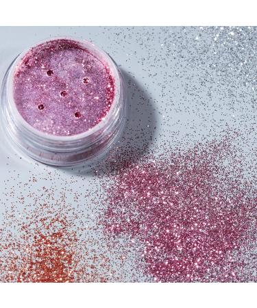Moon Glitter Pink Fine Glitter Shaker - 5g - Cosmetic Festival Makeup for Face, Body, Nails, Hair & Lips - Buy Online on GoSupps.com