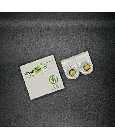 Colored Daily Contact Lenses - Yellow & Black Pennywise Costume Lenses (Without Prescription) - 2 Pieces for Halloween | Horror Clown Jeffrey Dahmer - Buy Online on GoSupps.com