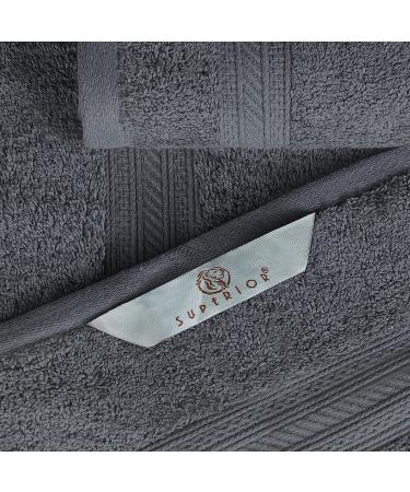 Superior Long Staple Combed Cotton 2-Piece Solid Bath Sheet Set - 34x68 Grey Bath Sheets - Buy Online on GoSupps.com