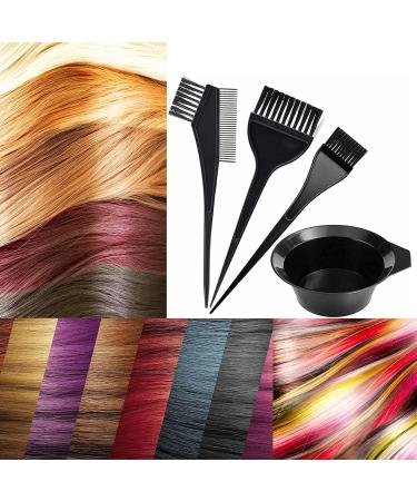 Jagkul Hair Dye Brush & Mixing Bowl Set - Professional 4-Piece Salon Tint Comb & Angled Brush for Perfect Hair Color - International Shipping - Buy Online on GoSupps.com