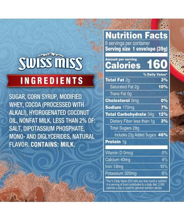 Swiss Miss Milk Chocolate Hot Cocoa Drink Mix - 8 Sachets (313g) - Buy Online on GoSupps.com
