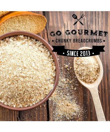 Go Gourmet Chunky Breadcrumbs - All-Purpose Bread Crumbs for Fried Chicken Coating Stuffing Mix or Crunchy Gratin Topping - Adds a Delicious Crunch to Your Meals - 1kg Bulk Bag - Buy Online on GoSupps.com