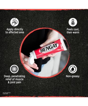 Vanishing Scent Bengay Pain Relief Gel - 2 oz | Non-Greasy Topical Pain Reliever with Cooling Menthol - Buy Online on GoSupps.com