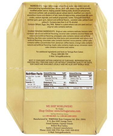 TORTUGA Caribbean Chocolate Rum Cake - 16 oz - Premium Gourmet Gift for Parties & Birthdays - Great for Delivery - Buy Online on GoSupps.com