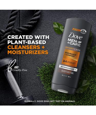 Dove Men+Care SportCare Body & Face Wash 18 oz - Energizing & Nourishing Cleanser, 4 Pack - Buy Online on GoSupps.com