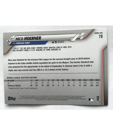 2020 Topps Baseball MLB #70 Nico Hoerner Rookie Card Cubs - NM-MT - Buy Online on GoSupps.com