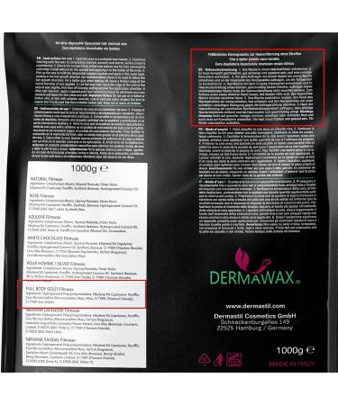 Dermawax 1 KG Gold Wax Beads - Professional Hot Wax for Hair Removal | No Strips All Skin Types Short & Strong Hair - Buy Online on GoSupps.com