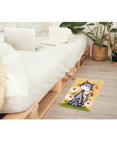MLADEN Latch Hook Rug Kits DIY Crochet Yarn Rugs Hooking Craft Kit with Color Preprinted Pattern Design for Adults Kids 20 X 14 (cat  20x14inch) cat 20x14inch - Buy Online on GoSupps.com