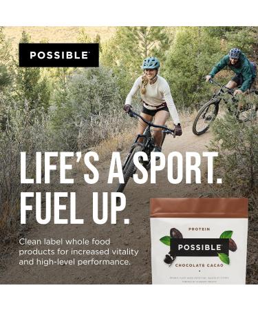 Protein Powder Chocolate Cacao - 20g of Vegan Plant-Based Protein Mix - Non-GMO Non-Dairy Gluten-Free - 3.5g of BCAAs - 9 Essential Amino Acids - 30-Day Supply - 2 Bag 30 Servings Chocolate Cacao 1.25 Pound (Pack of 2) - Buy Online on GoSupps.com