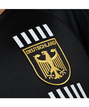 Buy De Fanshop Germany Jersey 2024 for Kids & Young Men | Black Football Shirt Set with Custom Name | Perfect Original Gift - Buy Online on GoSupps.com