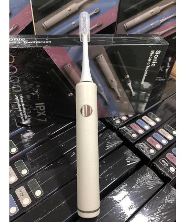 Sonic Electric Toothbrush for Adults - Rechargeable IPX7 Waterproof 4 Modes & 4 Replacement Heads - Whitening & Deep Cleaning - Buy Online on GoSupps.com