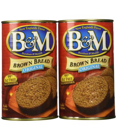 B & M Bread Brown Plain Pack of 2, Net WT 16 0z (1 LB) 453g 1 Pound (Pack of 2)