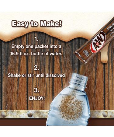Delicious A&W Root Beer Powder Drink Mix - 6 Count (Pack of 12) | Sugar Free | Makes 72 Flavored Water Beverages - Buy Online on GoSupps.com
