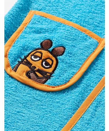 Playshoes Unisex Children's Terry Cloth Bathrobe Dressing Gown 98-104 - Aqua Blue The Mouse | International Shipping Available - Buy Online on GoSupps.com