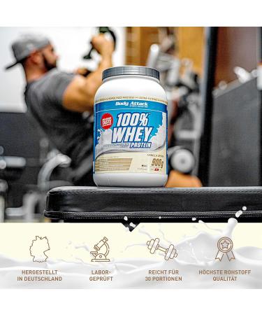 Buy Body Attack 100% Whey Protein Strawberry 2x2.3kg - Premium German Protein Powder with Hydrolysate & BCAAs for Muscle Building - Ideal for Athletes - International Shipping Available - Buy Online on GoSupps.com