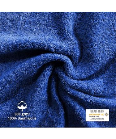 Class Home Collection Terry Cloth Bath Towels - 70x140 cm Pack of 4 100% Cotton Royal Blue - Luxury for Your Bathroom - Buy Online on GoSupps.com