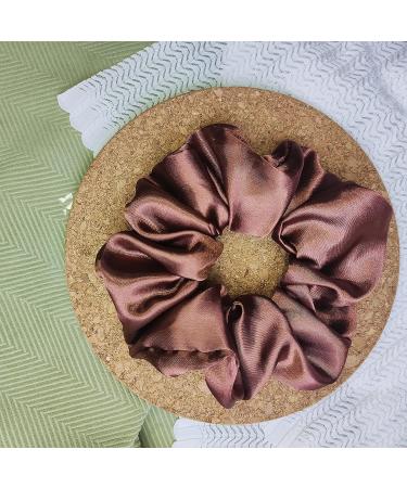 4-Piece Satin Silk Scrunchies Set | Big Hair Scrunchies for Ponytails | Gentle on Hair - Buy Online on GoSupps.com