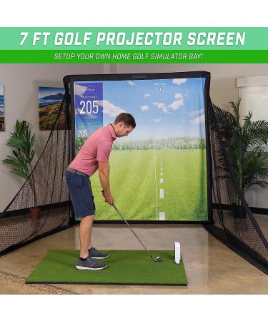 GoSports 7 ft Golf Simulator - Premium 7 ft Size for Realistic Indoor Golf Experience - Buy Online on GoSupps.com