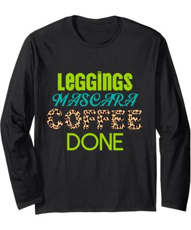 Leggings Mascara Imprim Animal Caf fait Cadeaux de caf Manche Longue