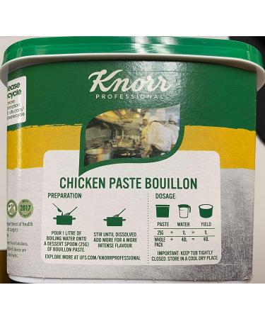 Knorr Gluten Free Chicken Bouillon Paste 1kg (Pack of 1) - Buy Online on GoSupps.com