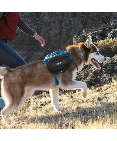 Kurgo RSG Saddle Bag for Dogs - Black | Compatible with RSG Harnesses & Belts | Two Zippered Pockets - Buy Online on GoSupps.com