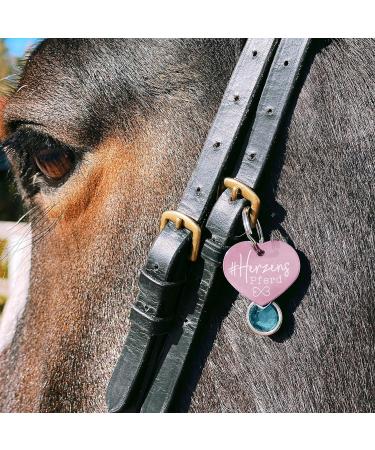 Soulhorse Happy Bridle Guardian Angel Keyring Talisman for Horses & Dogs - Rose & Heart Design - Buy Online on GoSupps.com