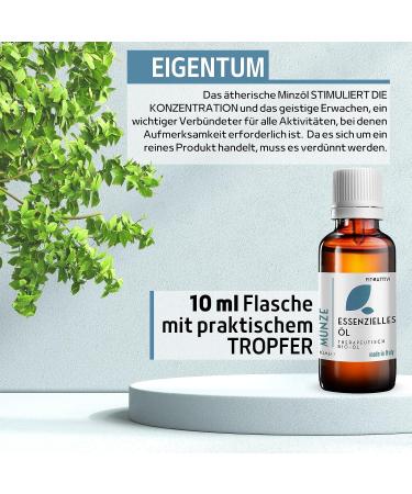 100% Pure Mint Essential Oil for Diffusers - 10ml Organic Aromatherapy - Made in Italy - Buy Online on GoSupps.com