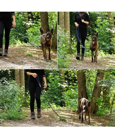 Buy Lionto Adjustable Dog Leash - Multifunctional Double Shoulder Leash 200 cm Weatherproof Blue - Perfect for Medium Dogs - Buy Online on GoSupps.com