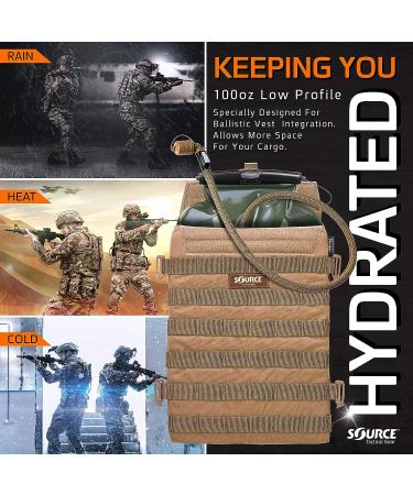 Source Razor 3L Low Profile Hydration Pack Coyote - Lightweight and Durable - Buy Online on GoSupps.com