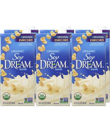 Soy Dream Enriched Original Organic Soymilk 32 Oz - Pack of 6 - Buy Online on GoSupps.com