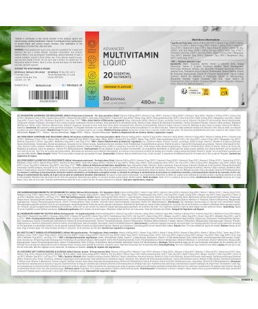 Multivitamin Drops 480ml Vegan Liquid Multivitamin Supplement for Men and Women Horbach - Buy Online on GoSupps.com