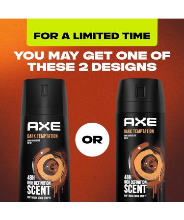 AXE Body Spray Deodorant Dark Temptation - Long Lasting Odor Protection for Men Aluminum-Free 4 oz (Pack of 2) - Shop Internationally - Buy Online on GoSupps.com