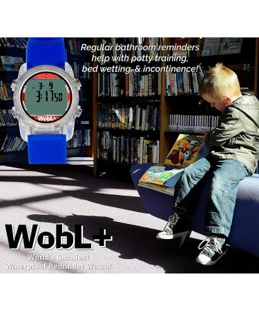 WobL Waterproof Vibrating Alarm Countdown Timer Watch - Small Size, 9 Alarms, Blue - Ideal for Sports, Medicine, Meetings, and Potty Reminders - Buy Online on GoSupps.com