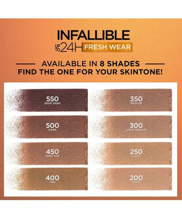 L'Oreal Paris Infallible 24H Fresh Wear Bronzer - Waterproof Soft Matte Longwear - Dark 0.31 oz - International Shipping Available - Buy Online on GoSupps.com