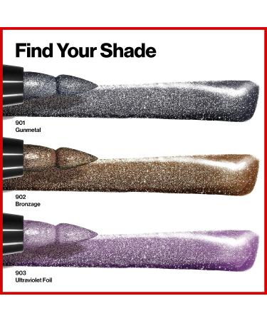 Revlon So Fierce! Chrome Ink Liquid Eyeliner 901 Gunmetal - Longlasting Metallic Pen Liner - 0.03 oz - Buy Online on GoSupps.com