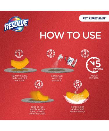 Resolve Pet Specialist 32 oz Carpet Cleaner & Stain Remover - Odor Neutralizer for Floors & Upholstery - Buy Online on GoSupps.com