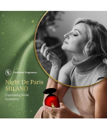 L'Orientale Fragrances Night De Paris Milano 100ml / 3.3oz - Oil-Based Perfumes for Women & Men Unisex Amber Floral Eau de Parfum - Long-Lasting Up to 24 Hours Ideal for All Seasons - Buy Online on GoSupps.com