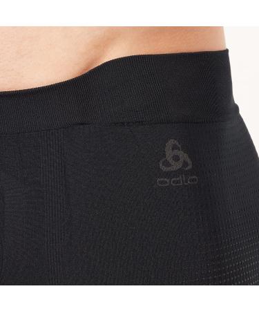 Odlo Men's Performance Warm Eco Boxer Baselayer Underwear - Black & Graphite Grey | International Shipping Available - Buy Online on GoSupps.com