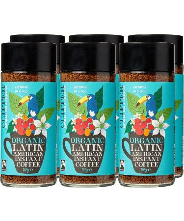Clipper Latin American Organic Instant Coffee 6 x 100g Jars - Bulk Buy for Home & Catering | Arabica Gourmet Coffee | Sustainable Fairtrade & Eco Conscious | Ethically Sourced by Clipper Teas - Buy Online on GoSupps.com