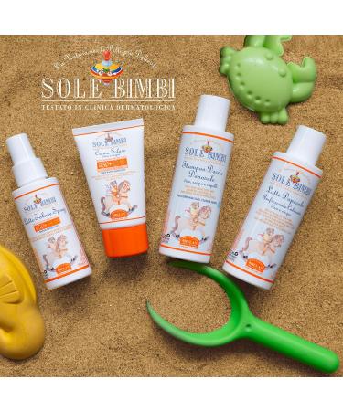 Helan Zool Bimbi Soothing aftersun lotion for children vitamin E aloe vera calendula moisturizing aftersun with jojoba oil olive oil soothing body lotion chamomile Made in Italy 200 ml - Buy Online on GoSupps.com