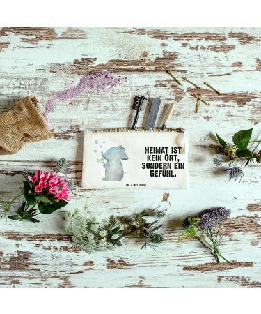 Mr. & Mrs. Panda Small Elephant Makeup Bag | Funny Sayings Gift Idea & Animal Motifs | Perfect for Home & Travel - Buy Online on GoSupps.com