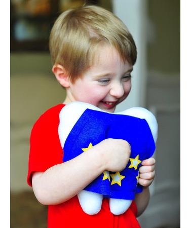 Tooth Fairy Superhero Pillow Set with Notepad and Keepsake Pouch | Boy's 3 Piece Gift Includes Pillow with Pocket, Notepad, and Photo Pouch - Buy Online on GoSupps.com