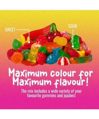 Sweet Sixteen Jujube & Gummy Candies Classic Mix of Sweet Gummies and Jujubes 1kg per Pack Peanut & Nut-Free Candies Soft Chewy and Always Fresh 1 kg (Pack of 1) - Buy Online on GoSupps.com