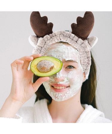 3-Piece Hair Band Set for Makeup - Khaki Brown & Pink | Women s Cosmetics & Sleeping Hair Bands - Buy Online on GoSupps.com