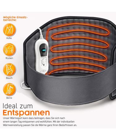 Shop Sinn Heating Pillow for Back & Neck - 3 Temperature Levels Auto Shut-Off Adjustable Band | International Shipping Available - Buy Online on GoSupps.com