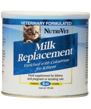 Nutri-Vet Milk Replacement For Kittens with Probiotics, 12-Ounce 6 Ounce Milk Replacement