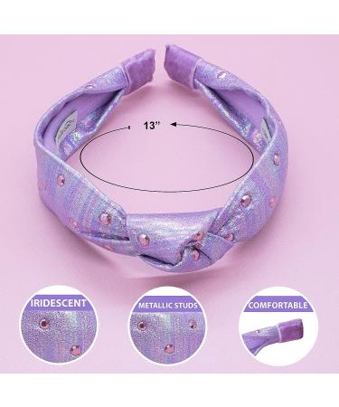 Sparkly Purple Rhinestone Knot Headband for Girls by FROG SAC - Hair Accessories for Kids - Buy Online on GoSupps.com