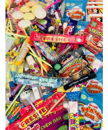 Bumper box of 200 mixed Retro sweets. Ideal for Wedding Favours Carts Pinata Party Loot Bags Sharing Box Cinema - Movie nights His Hers Children's - Buy Online on GoSupps.com